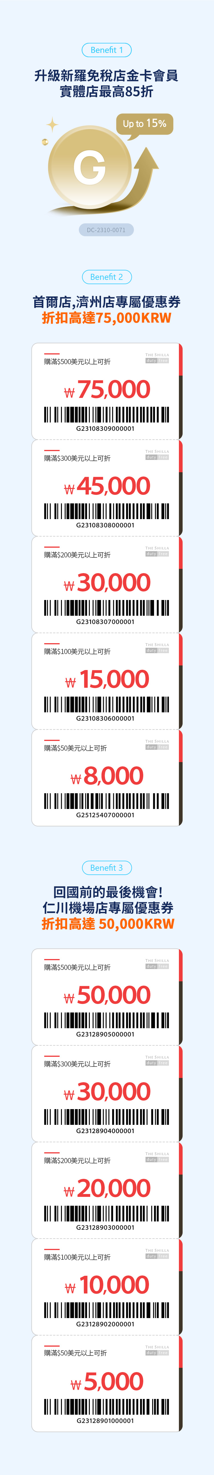 JCB信用卡持卡人專用新羅免稅店特別優惠