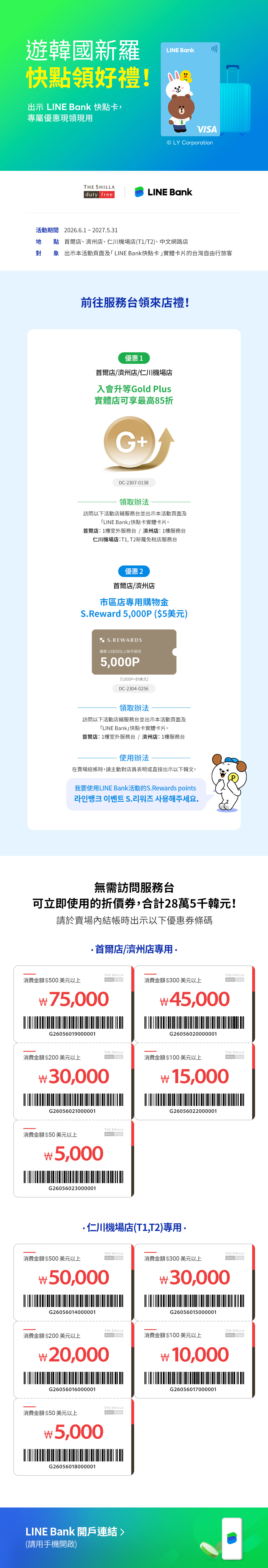 LINE Bank快點卡 專用優惠