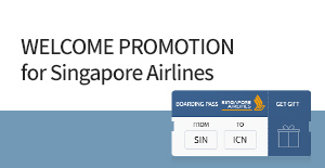 WELCOME PROMOTION for Singapore Airlines Passengers